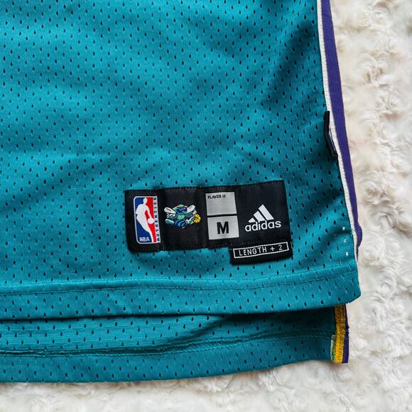 NBA New Orleans Hornets Chris Paul 3 Adidas Blue Jersey Length + 2 Mens Medium - Picture 3 of 7